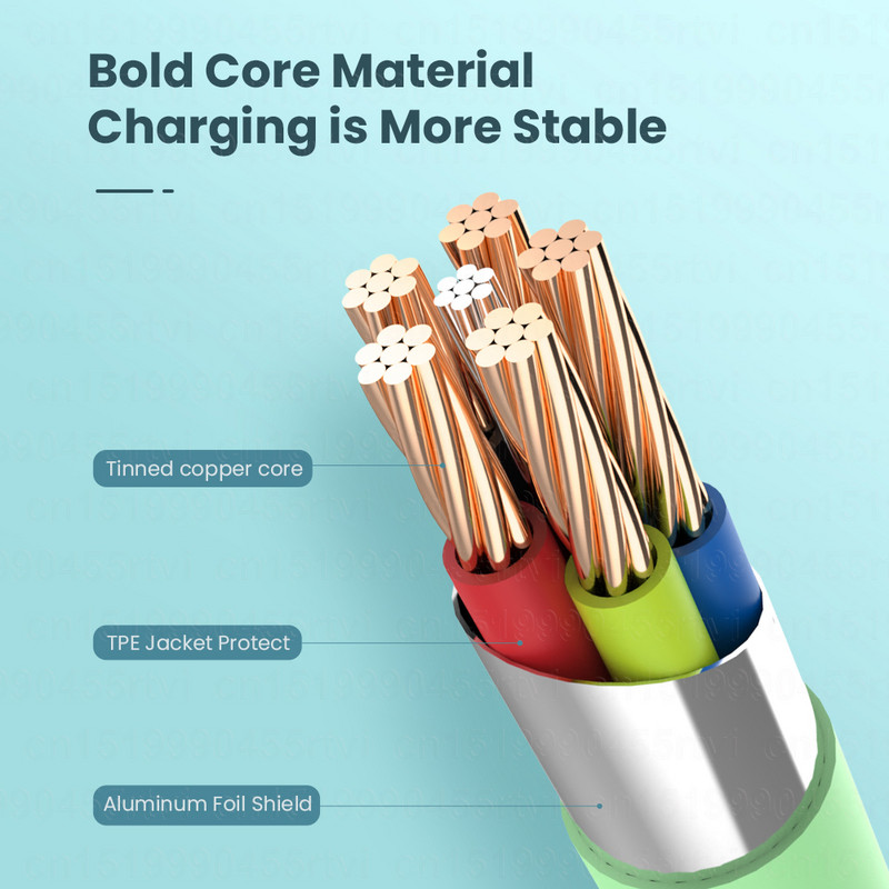 Cablu USB de încărcare rapidă 3in1 6A 66W pentru Huawei Mate 40 Pro 5A Micro USB tip c Cablu de date încărcător USB 3in1 pentru iPhone 13 12 1/2M