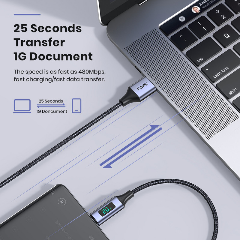 Încărcător rapid cu interfață USB Android QC 3.0 cu afișaj curent de tensiune LED pentru încărcare cablu de încărcare a telefonului Xiaomi Huawei Samsung