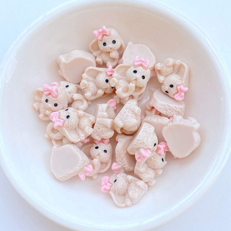 20 vnt. dervos nagų mielas mini animacinių filmukų lankelis šunų nagų dalys priedai Kawaii „pasidaryk pats“ nagų dailės puošmena