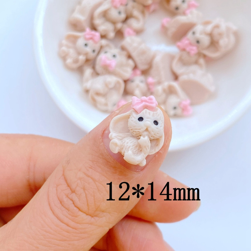 20 vnt. dervos nagų mielas mini animacinių filmukų lankelis šunų nagų dalys priedai Kawaii „pasidaryk pats“ nagų dailės puošmena