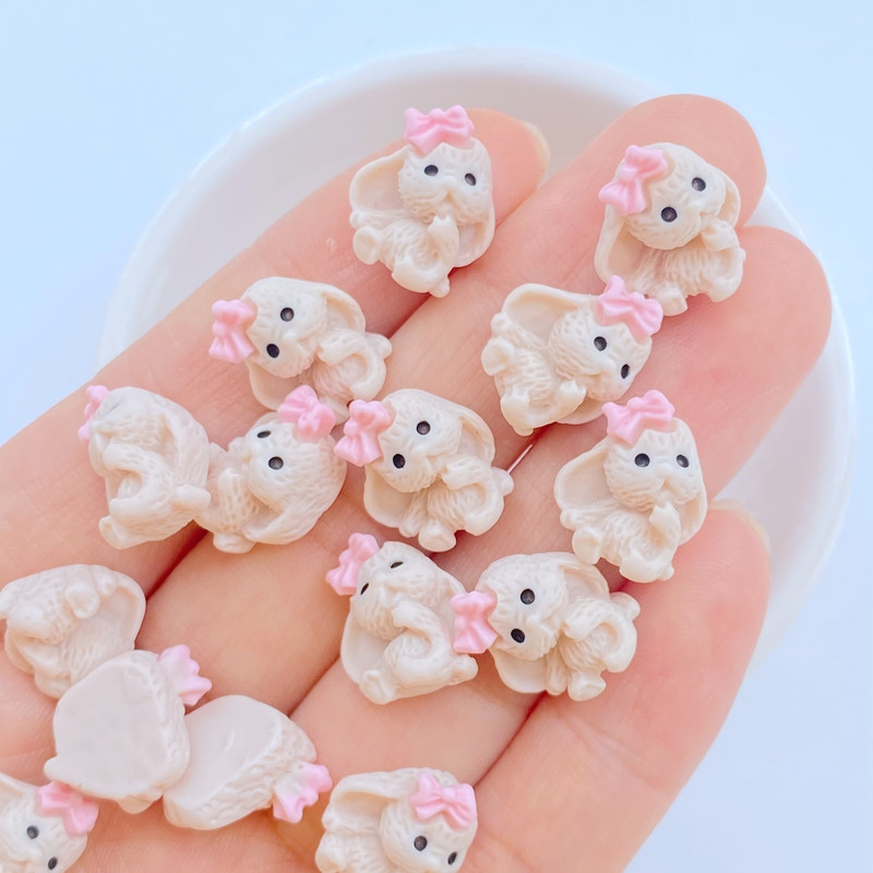 20 vnt. dervos nagų mielas mini animacinių filmukų lankelis šunų nagų dalys priedai Kawaii „pasidaryk pats“ nagų dailės puošmena