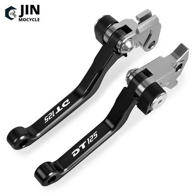 Skirta YAMAHA DT125 DT 125 1987-2005 2004 CNC aliuminio Motorcoss Pit Dirt Bike Pivot sulankstomos stabdžių sankabos svirtys su LOGO DT125