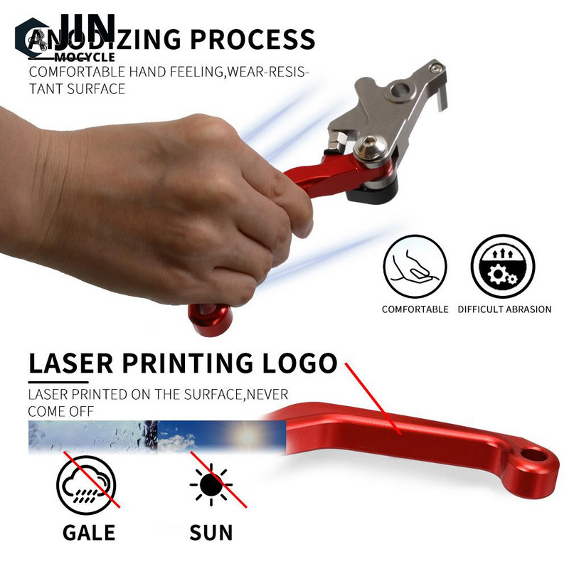 Skirta YAMAHA DT125 DT 125 1987-2005 2004 CNC aliuminio Motorcoss Pit Dirt Bike Pivot sulankstomos stabdžių sankabos svirtys su LOGO DT125