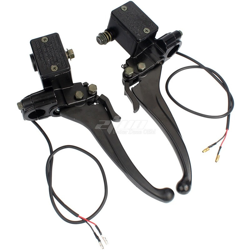 Mootorratta vasak parem piduripump eesmine peasilinder hüdrauliline pidurihoob Go Karti mustuseratta neljarattalise tõukeratta jaoks