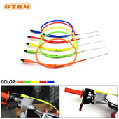 OTOM motociklo droselio trosas 316 nerūdijančio plieno šerdis, mažai amortizuojantis tiesia galvutė alyvos linijos viela, skirta CB NC CG variklio motokrosui