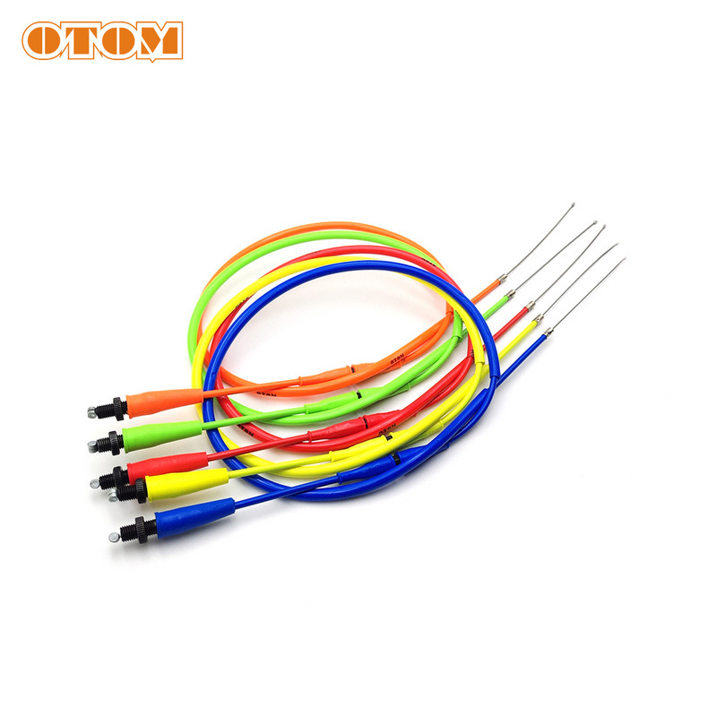 OTOM motociklo droselio trosas 316 nerūdijančio plieno šerdis, mažai amortizuojantis tiesia galvutė alyvos linijos viela, skirta CB NC CG variklio motokrosui