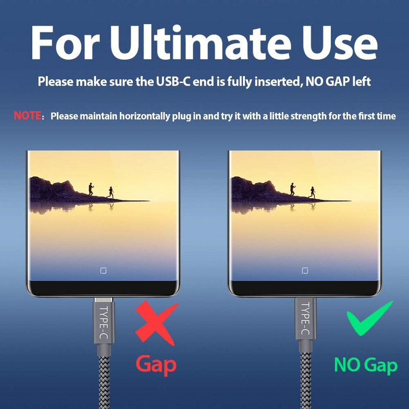 Cablu de sincronizare a datelor de încărcare rapidă USB C tip C pentru Huawei p30 pro P20 lite p40 lite P50 umidigi BISON GT a9 a7 a5 pro încărcător de telefon