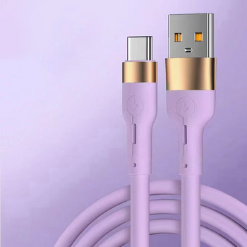 5A течен силиконов USB тип c кабел Кабел за бързо зареждане Кабел за данни Кабел за зарядно устройство c Тип C кабел за Huawei Xiaomi Samsung usb c кабел