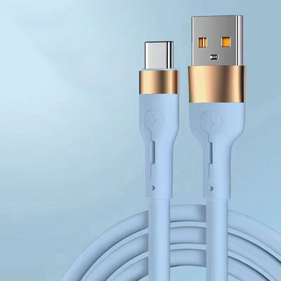 5A Καλώδιο USB τύπου c υγρής σιλικόνης Καλώδιο ταχείας φόρτισης Καλώδιο φορτιστή δεδομένων c Καλώδιο τύπου C για Huawei Xiaomi Samsung καλώδιο usb