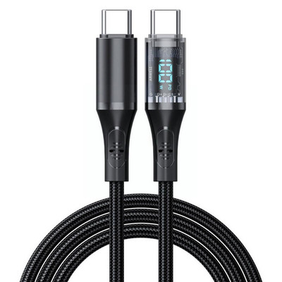 Καλώδιο USB C σε USB Type C 66W LED Ψηφιακή οθόνη Καλώδιο φόρτισης τηλεφώνου για Samsung Huawei USB Type C Καλώδιο δεδομένων U0E3