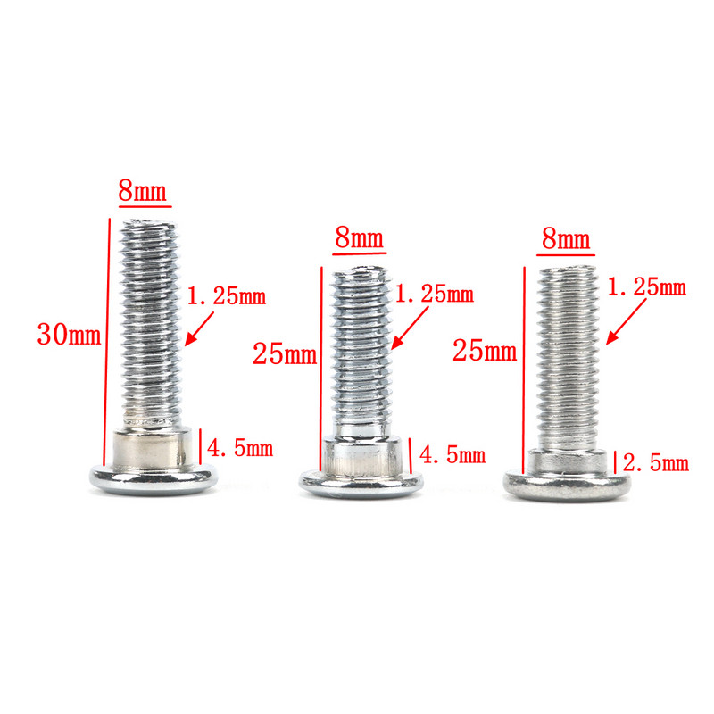 Motociklistički kočioni disk/rotor Vijci Vijci Univerzalni ugljični čelik M8 x 1,25 mm x 20 mm / 25 mm / 30 mm Za Honda Yamaha Kawasaki Suzuki