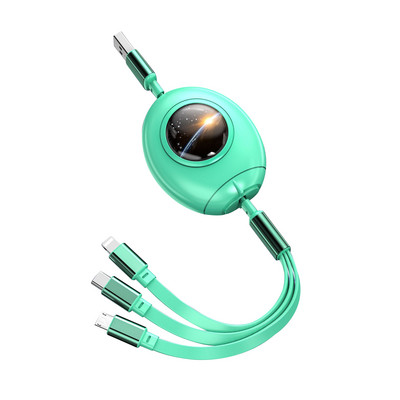 3in1 USB laidas, skirtas iPhone 14 13 12 Pro Max Micro USB Type C kabelis 3 in 1 5A ištraukiamas USB C įkrovimo laidas, skirtas Samsung S20 S9