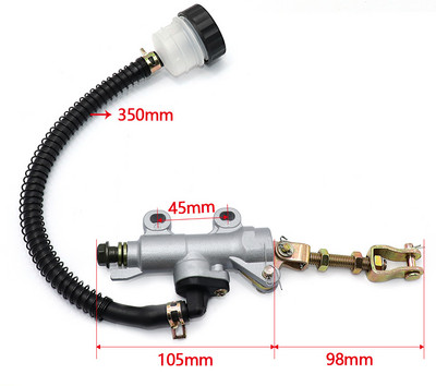 Naujas motociklo galinio hidraulinio stabdžio pagrindinio cilindro siurblys, skirtas 50cc 70cc 110cc 125cc 150cc 250cc Thumpstar ATV Pit Pro Dirt Bike