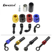 AN3 stabdžių alyvos žarnos „Banjo“ jungtis Nuimkite aliuminio motociklo hidraulinę sustiprintą stabdžių sankabos alyvos žarnos linija motociklo ATV „Dirt Bi“