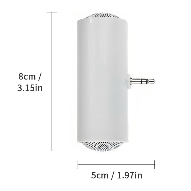 Mini prijenosni zvučnik 3,5 mm utičnica s utikačem na baterije s dvostrukim izlazom prijenosni zvučnici s pomoćnim ulazom Plug and Play Mobilni telefon Računalo