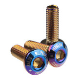 M8 disk vijak s okruglom glavom za električni automobil električni motocikl kočni disk puni zub gori titan plavi unutarnji šesterokut