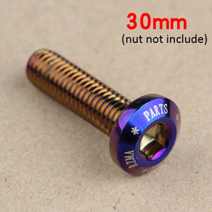 M8 disk vijak s okruglom glavom za električni automobil električni motocikl kočni disk puni zub gori titan plavi unutarnji šesterokut