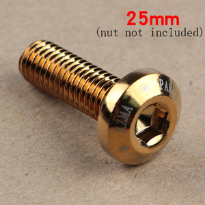 M8 disk vijak s okruglom glavom za električni automobil električni motocikl kočni disk puni zub gori titan plavi unutarnji šesterokut