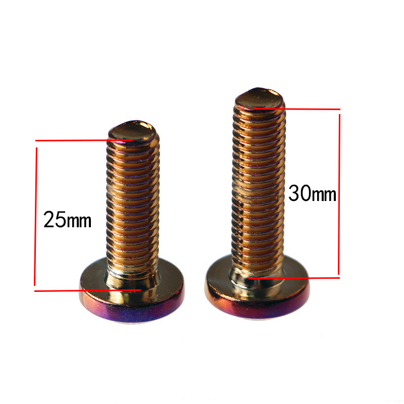 M8 disk vijak s okruglom glavom za električni automobil električni motocikl kočni disk puni zub gori titan plavi unutarnji šesterokut