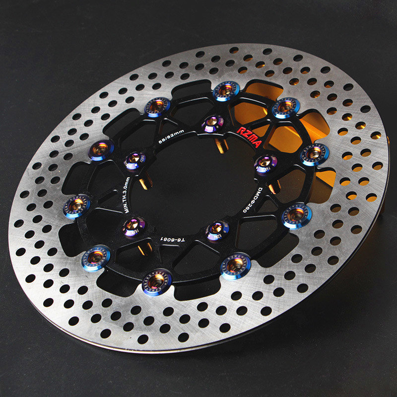 M8 disk vijak s okruglom glavom za električni automobil električni motocikl kočni disk puni zub gori titan plavi unutarnji šesterokut