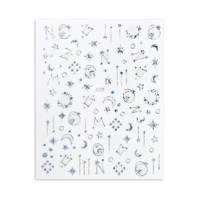 Autocolant holografic argintiu/aur/aur roz pentru unghii Autocolant adeziv 3D pentru unghii acrilice Vârf de manichiură Decorarea unghiilor pentru femei