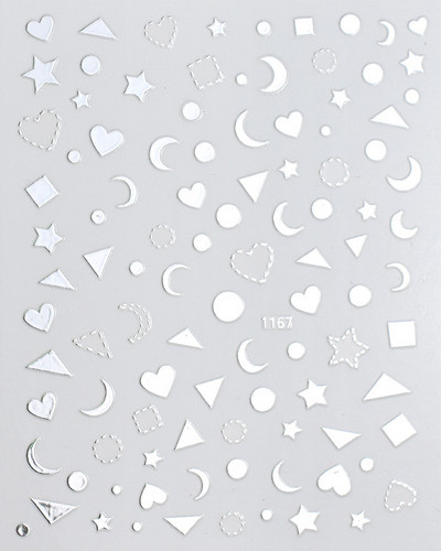 Autocolant holografic argintiu/aur/aur roz pentru unghii Autocolant adeziv 3D pentru unghii acrilice Vârf de manichiură Decorarea unghiilor pentru femei