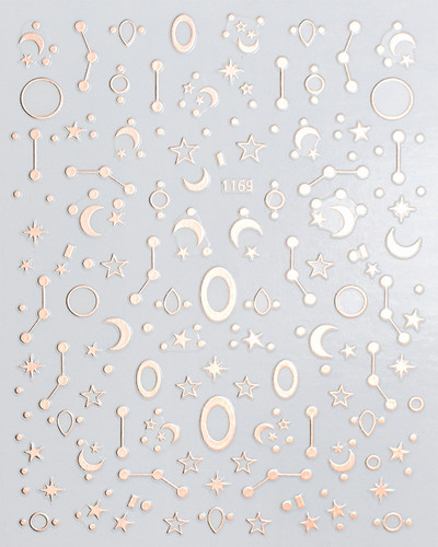 Autocolant holografic argintiu/aur/aur roz pentru unghii Autocolant adeziv 3D pentru unghii acrilice Vârf de manichiură Decorarea unghiilor pentru femei