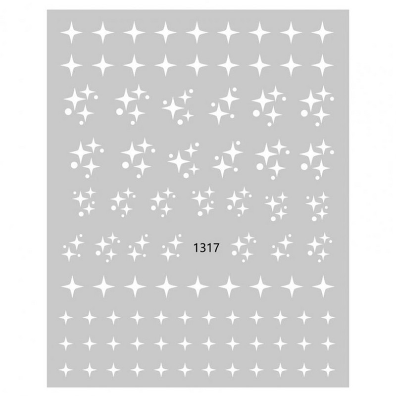 1 lapo nagų lipdukas, nuimamas, lengvai priklijuojamas „pasidaryk pats“ manikiūro lipdukas Lipnus „Cloud Star Pattern“ nagų dailės lipdukas salono priedai