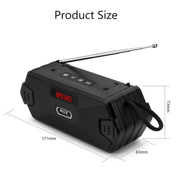Φορητά ασύρματα συμβατά με Bluetooth ηχεία στηλών μπάσων Εξωτερικά ηχεία USB με ραδιόφωνο FM AUX TF MP3 για τηλέφωνο