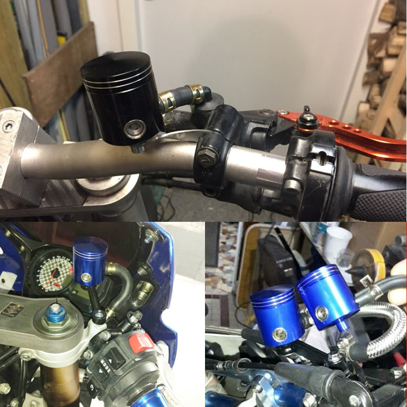 ZSDTRP Universal μοτοσυκλέτα μπροστινού φρένου συμπλέκτη υγρού φιάλης Κύπελλο δοχείου λαδιού δοχείου λαδιού για Honda Suzuki Kawasaki