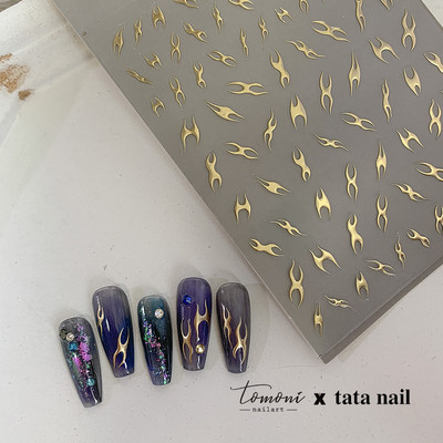 Bronzane naljepnice u obliku srca za nokte Zlatni tračak Laser Sunce Zvijezda Mjesec Ljepljivi klizači DIY Nail Art dodaci Dekoracije