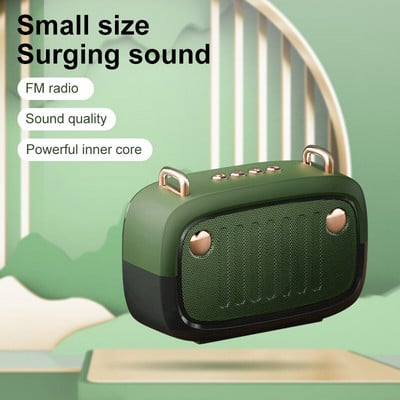 Mini difuzor Bluetooth Surround Subwoofer Stereo Acasă Mașină Difuzor portabil fără fir retro Suport card Tf Redare USB Drive