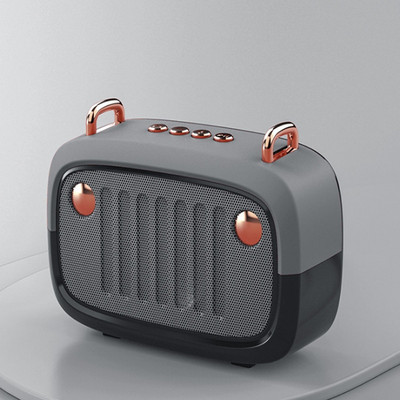 Mini Bluetooth garsiakalbis erdvinis žemųjų dažnių garsiakalbis stereo namų automobilinis nešiojamas retro belaidis garsiakalbis, palaikantis Tf kortelės USB disko atkūrimą