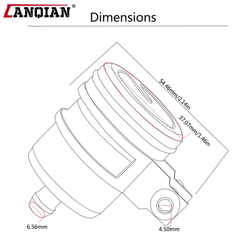 Κύπελλο υγρού λαδιού δοχείου συμπλέκτη δοχείου υγρού φρένων μοτοσικλέτας Universal για ducadi Monster 796 Diavel Carbon 1199 Superleggera 109