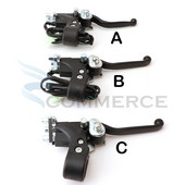 Mâner dublă pârghie de frână de 22 mm 7/8" cu cablu pentru 43cc 47cc 49cc Pocket Mini Dirt Bike ATV