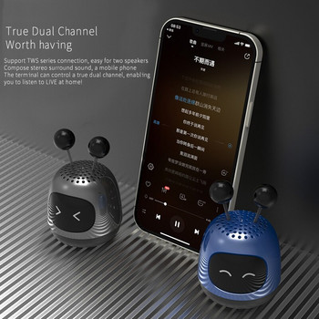 M5 5.0 Φορητό ηχείο Bluetooth Mini Outdoor 3D Stereo Surround Ασύρματη συσκευή αναπαραγωγής ήχου Subwoofer υψηλής ποιότητας