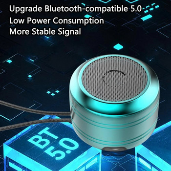 Мини безжичен Bluetooth високоговорител Преносима мощна бас звукова кутия Вграден микрофон Обаждане Външна водоустойчива USB аудио TF карта