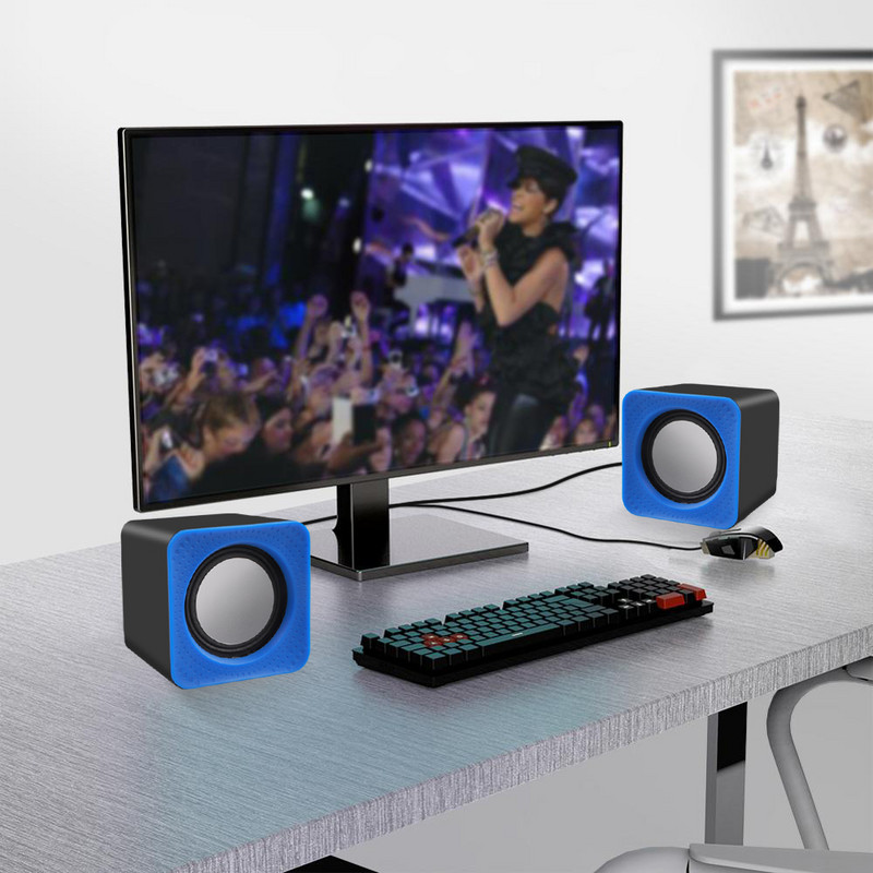 Ηχεία KEBIDU Mini USB 2.0 Μουσική Στερεοφωνική για Υπολογιστή Επιτραπέζιο Η/Υ Φορητό Φορητό Ηχείο Home Theater Party