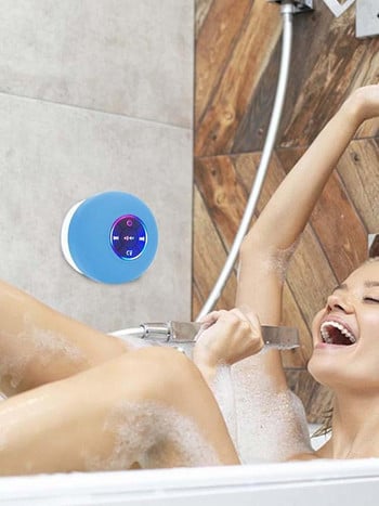 Μπάνιο Αδιάβροχα φορητά ηχεία Ήχος ασύρματο ντους MiniSpeakers τηλέφωνο Soundbar Hand Free Μεγάλη βεντούζα MiniWireless