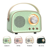 Mini retro Bluetooth prijenosni zvučnik s radiom, vanjski bežični stereo, MP3 player za iPhone Android podrška TF kartica USB