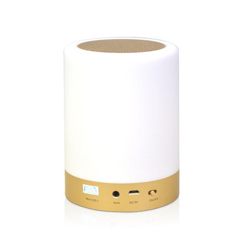 Belaidis Korano dovanų nešiojamas MP3 spalvingas mažas LED lemputė jutiklinis namų USB garsiakalbis, reguliuojamas nuotolinio valdymo pultas