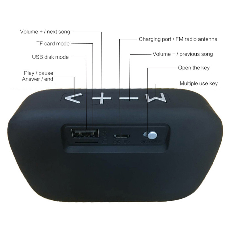 Difuzor Bluetooth fără fir G2 ABS portabil, ecologic, plastic, computer, Bluetooth, mini stereo, potrivit pentru bucătării