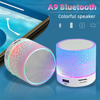Bluetooth високоговорител Мини безжичен високоговорител Crack LED TF карта USB субуфер Преносим MP3 звук Безжичен високоговорител за мобилен телефон