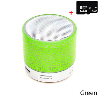 Bluetoothi kõlar Mini juhtmevaba kõlar, mõranev LED TF-kaart USB-subwoofer kaasaskantav MP3 heli juhtmevaba kõlar mobiiltelefonile