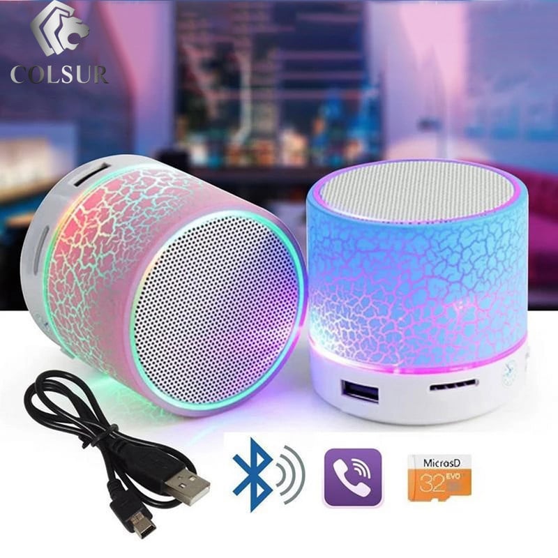 „Bluetooth“ garsiakalbis mini belaidis garsiakalbis, įtrūkęs LED TF kortelė, USB žemųjų dažnių garsiakalbis, nešiojamasis MP3 garso belaidis garsiakalbis, skirtas mobiliajam telefonui