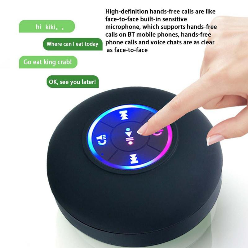 Dušo mini garsiakalbis vandeniui atsparus siurbimo taurė dušo garsiakalbio grotuvas Gražus garsas laisvų rankų įranga garso muzikos grotuvas mobiliesiems