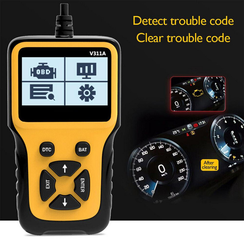 „Obd2“ skaitytuvo automobilio gedimų diagnostikos įrankis „Obd“ variklio gedimų detektorius automobilio variklio gedimo kodų skaitytuvas Automobilio remonto įrankis