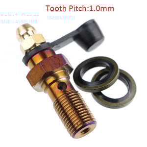 Etrier de frână pentru motociclete șurub banjo șurub de purjare niplu M10X1.0mm/1.25mm 304 din oțel inoxidabil pentru Honda Yamaha Kawasaki Suzuki