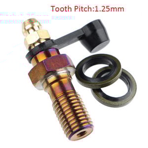 Etrier de frână pentru motociclete șurub banjo șurub de purjare niplu M10X1.0mm/1.25mm 304 din oțel inoxidabil pentru Honda Yamaha Kawasaki Suzuki