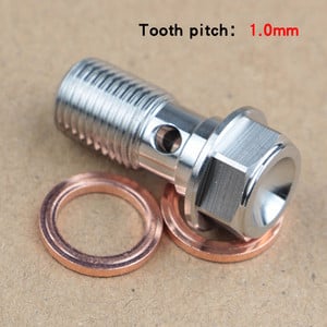 Etrier de frână pentru motociclete șurub banjo șurub de purjare niplu M10X1.0mm/1.25mm 304 din oțel inoxidabil pentru Honda Yamaha Kawasaki Suzuki